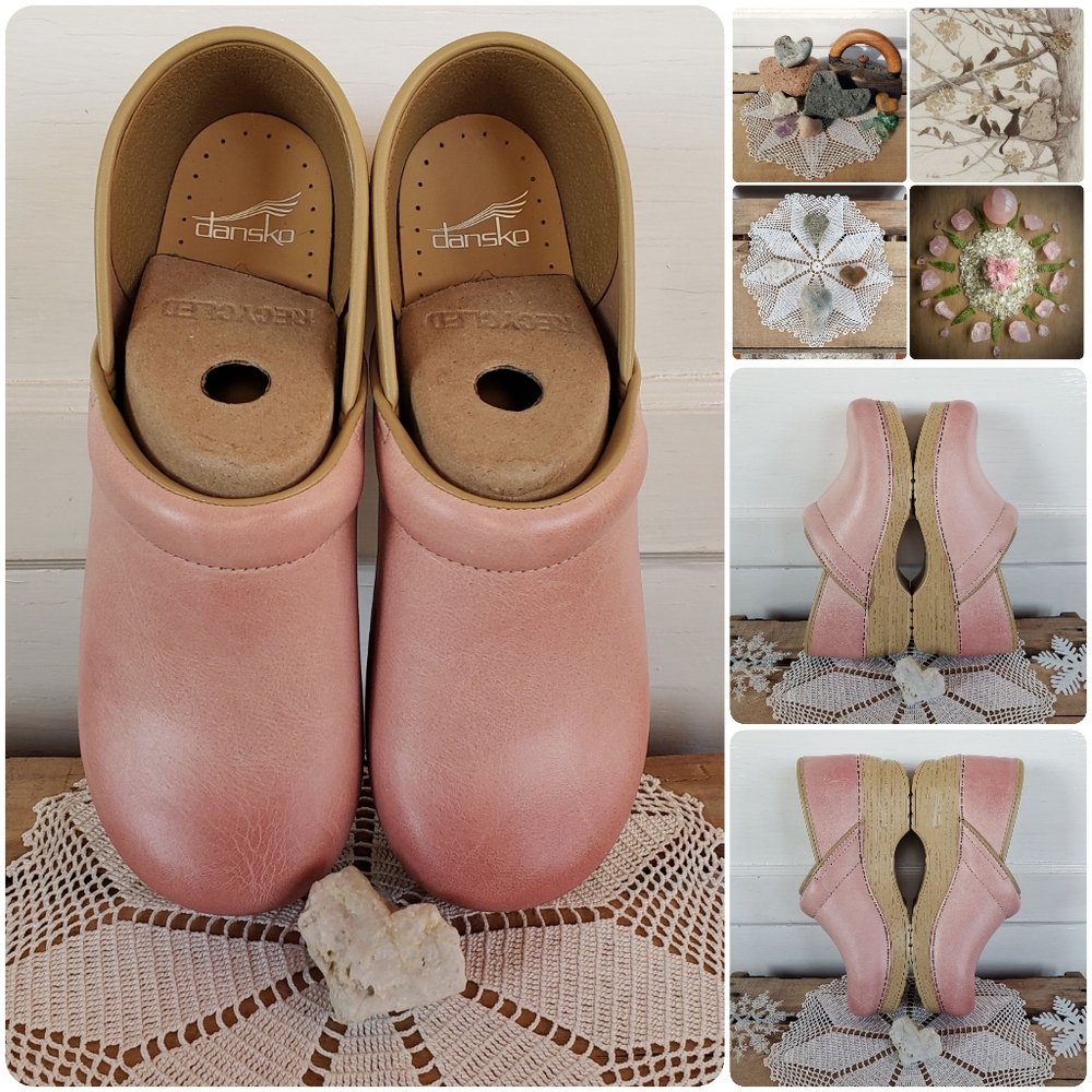 🌸AvaiLable🌸inQuire🌸Rose Quartz Dansko Pro Honey Clogs Pink Burnished 37 39 - Picture 6 of 11